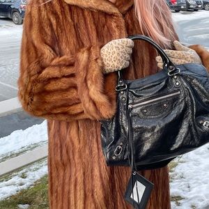 Stunning Vintage Whiskey Real Fur Mink Coat Excellent Condition!!